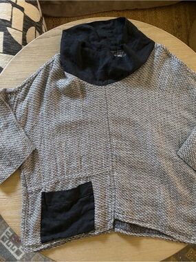 Flax Linen Funnel-Neck Tunic